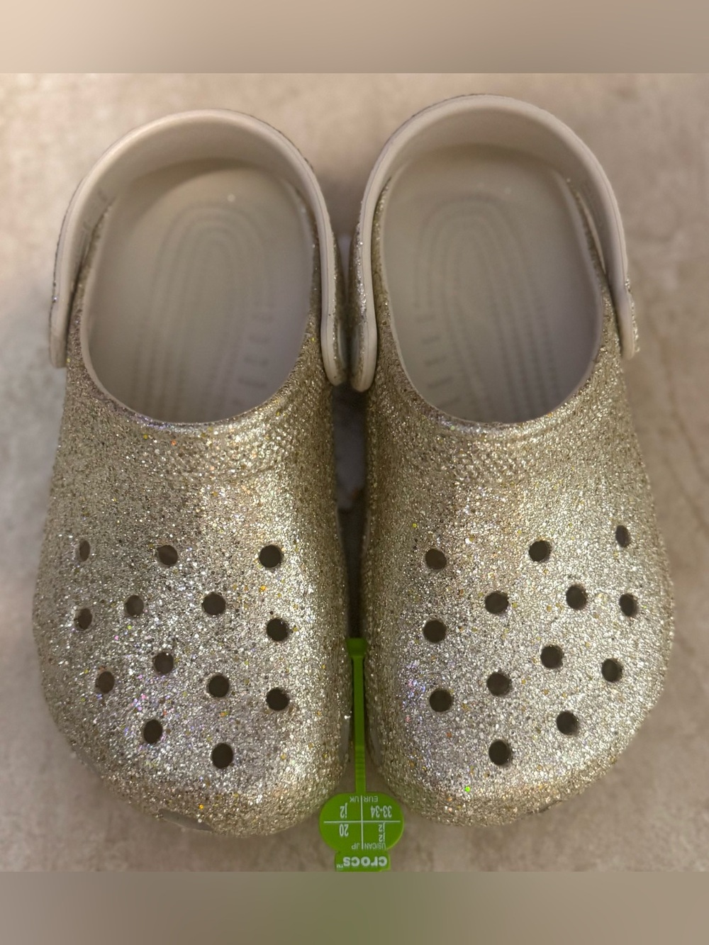 CROCS Kids' Classic Chunky Glitter Clog - Picture 2 of 10